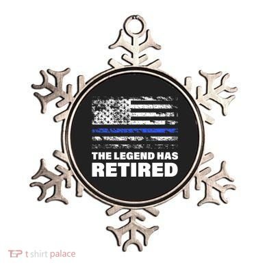 The Legend Has Retired Blue Thin Line Ornament