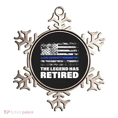 The Legend Has Retired Blue Thin Line Ornament