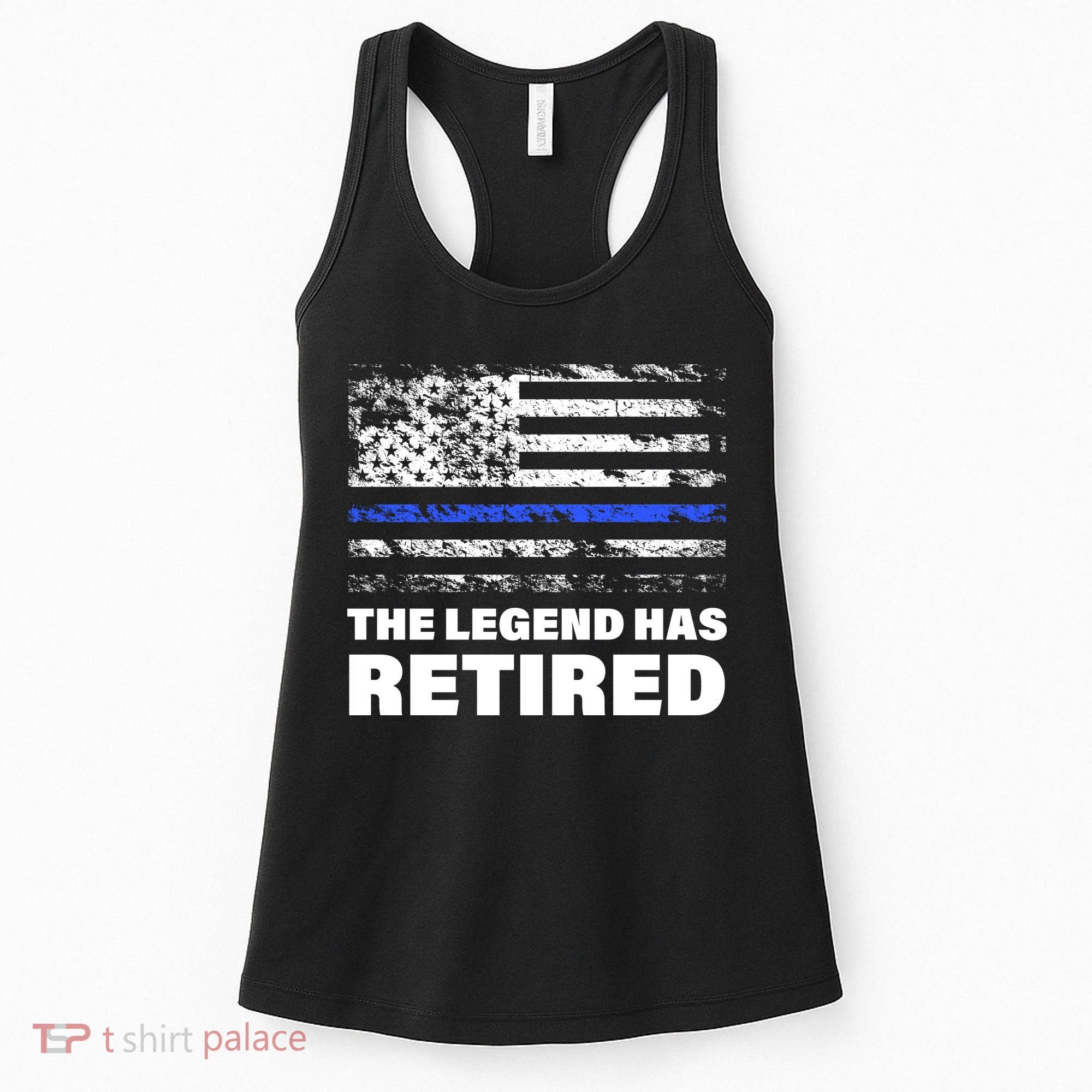 The Legend Has Retired Blue Thin Line Women's Tank Top