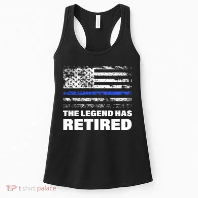 The Legend Has Retired Blue Thin Line Women's Tank Top
