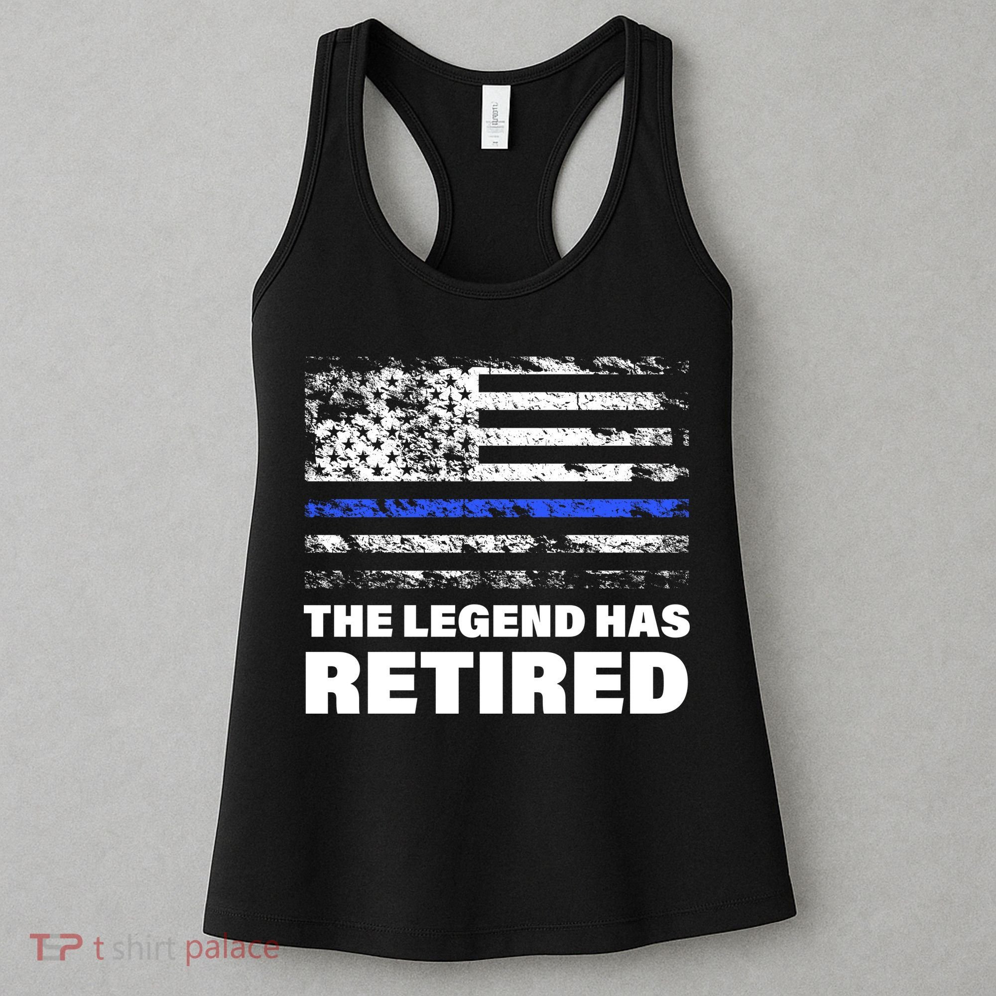 The Legend Has Retired Blue Thin Line Women's Tank Top