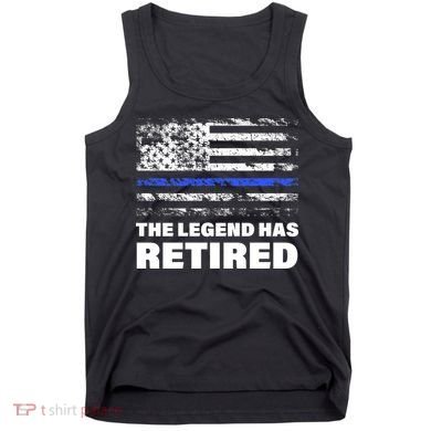 The Legend Has Retired Blue Thin Line Tank Top