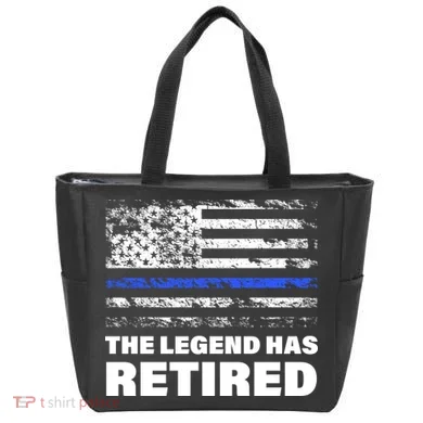 The Legend Has Retired Blue Thin Line Tote Bag