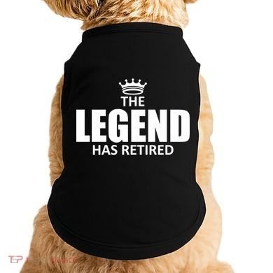 The Legend Has Retired Crown Doggie Tank