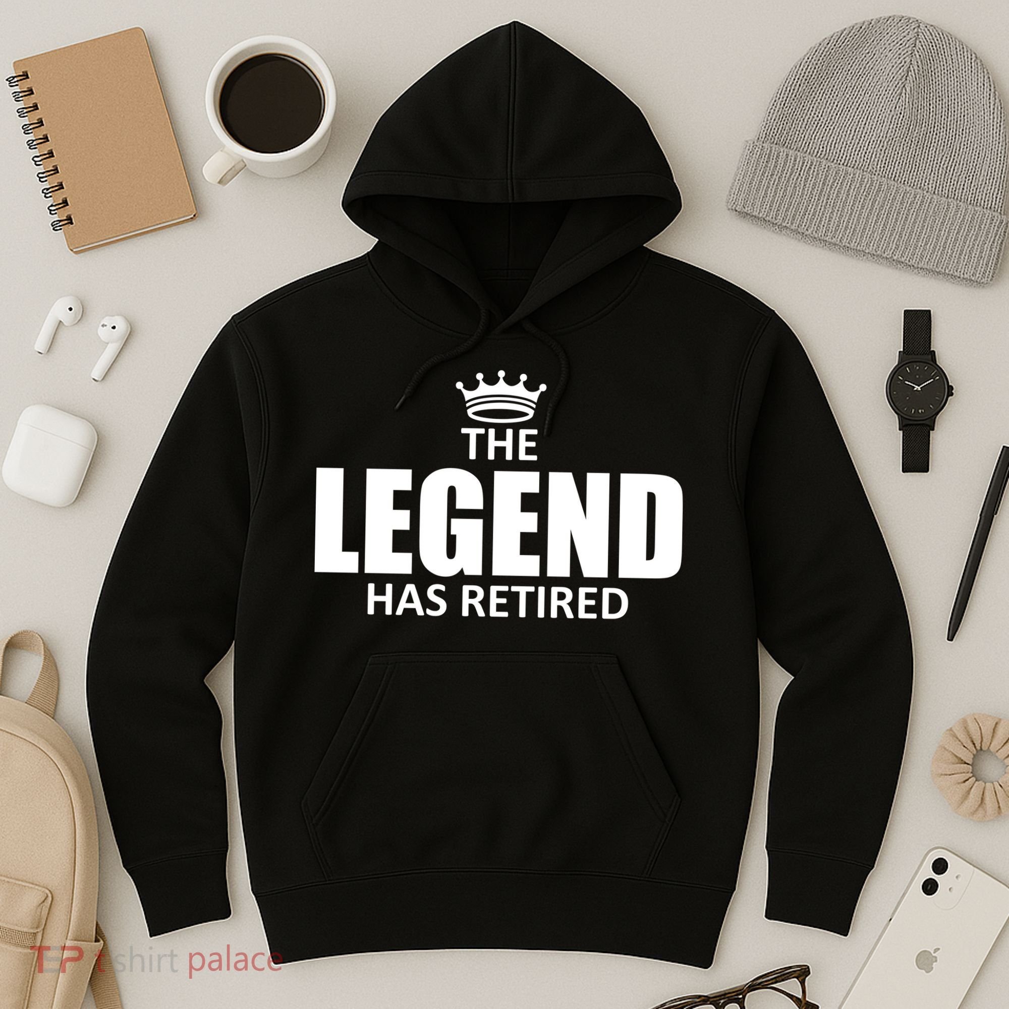 The Legend Has Retired Crown Hoodie