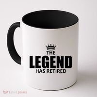 The Legend Has Retired Crown Coffee Mug thumb 0