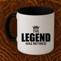 The Legend Has Retired Crown Coffee Mug thumb 2