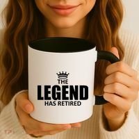 The Legend Has Retired Crown Coffee Mug thumb 3