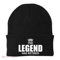 The Legend Has Retired Crown Beanie thumb 0