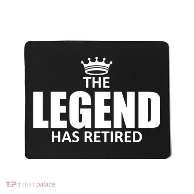 The Legend Has Retired Crown Mousepad