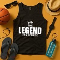 The Legend Has Retired Crown Tank Top thumb 4
