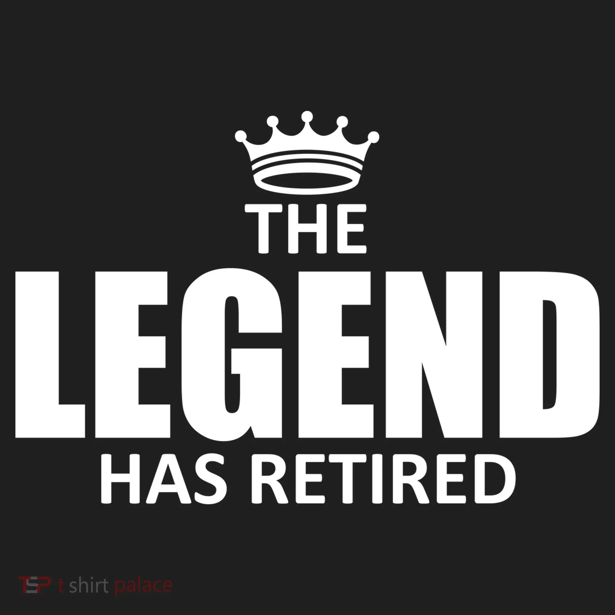 The Legend Has Retired Crown Golf Towel