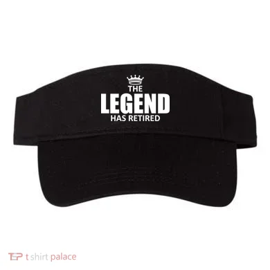 The Legend Has Retired Crown Visor