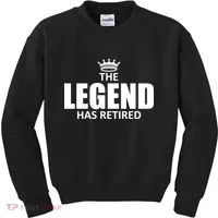 The Legend Has Retired Crown Kids Sweatshirt thumb 0