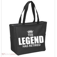 The Legend Has Retired Crown Tote Bag thumb 2