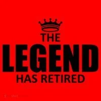 The Legend Has Retired Crown Santa Hat thumb 1