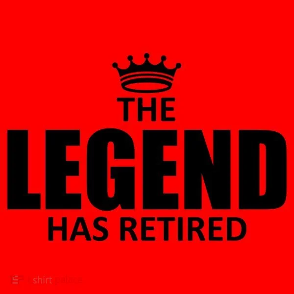The Legend Has Retired Crown Santa Hat