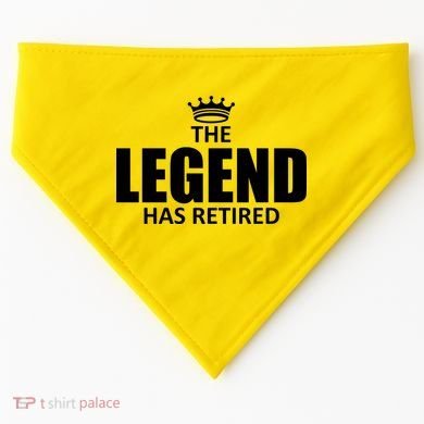 The Legend Has Retired Crown USA-Made Doggie Bandana