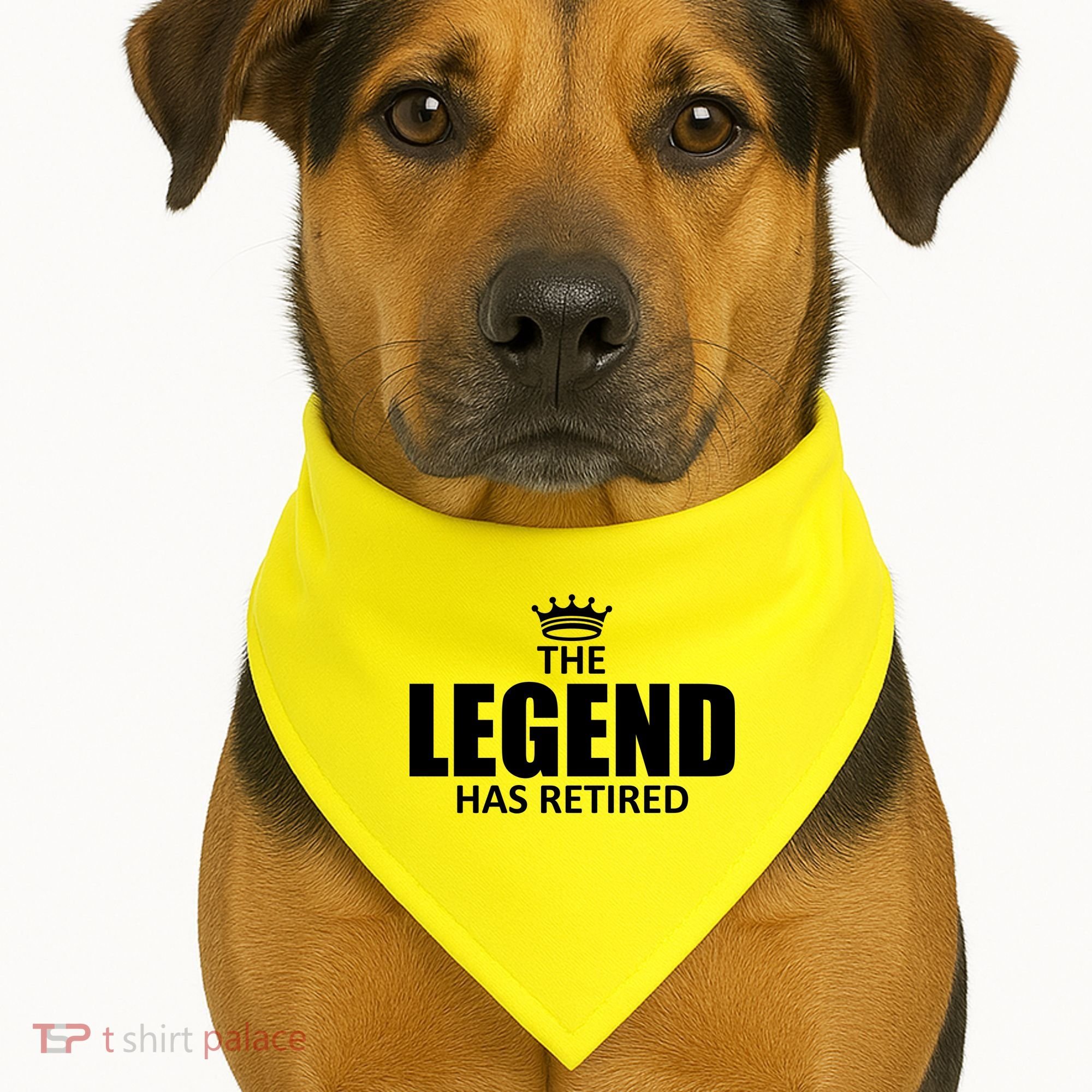 The Legend Has Retired Crown USA-Made Doggie Bandana