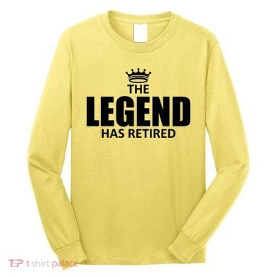 The Legend Has Retired Crown Long Sleeve Shirt