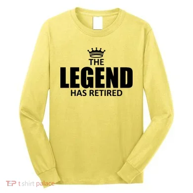 The Legend Has Retired Crown Long Sleeve Shirt
