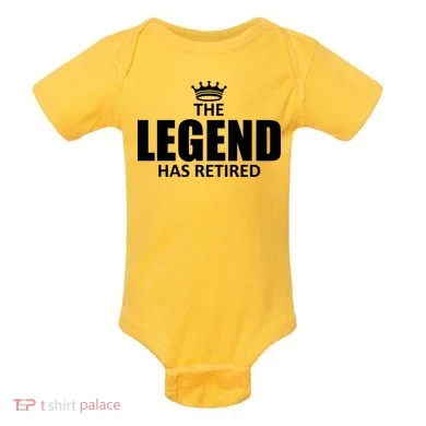 The Legend Has Retired Crown Baby Bodysuit