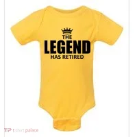 The Legend Has Retired Crown Baby Bodysuit thumb 0