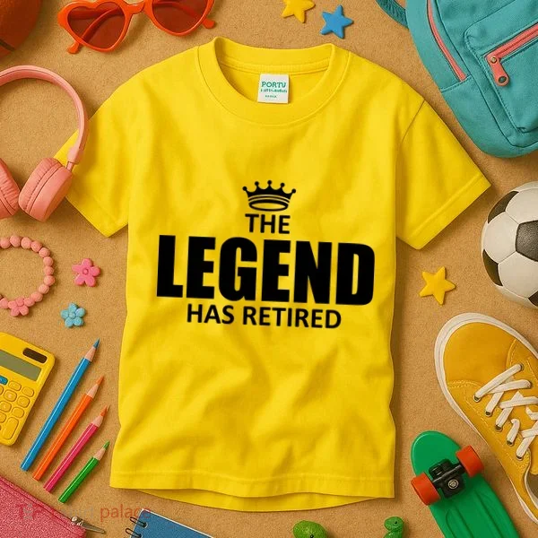 The Legend Has Retired Crown Kids T-Shirt