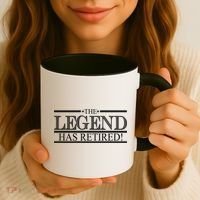 The Legend Has Retired! Funny Retirement  Coffee Mug thumb 3