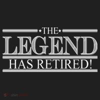 The Legend Has Retired! Funny Retirement  Beanie thumb 2