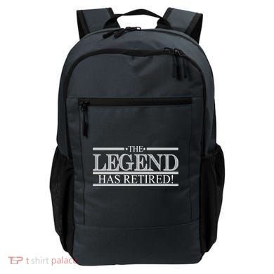 The Legend Has Retired! Funny Retirement  Backpack