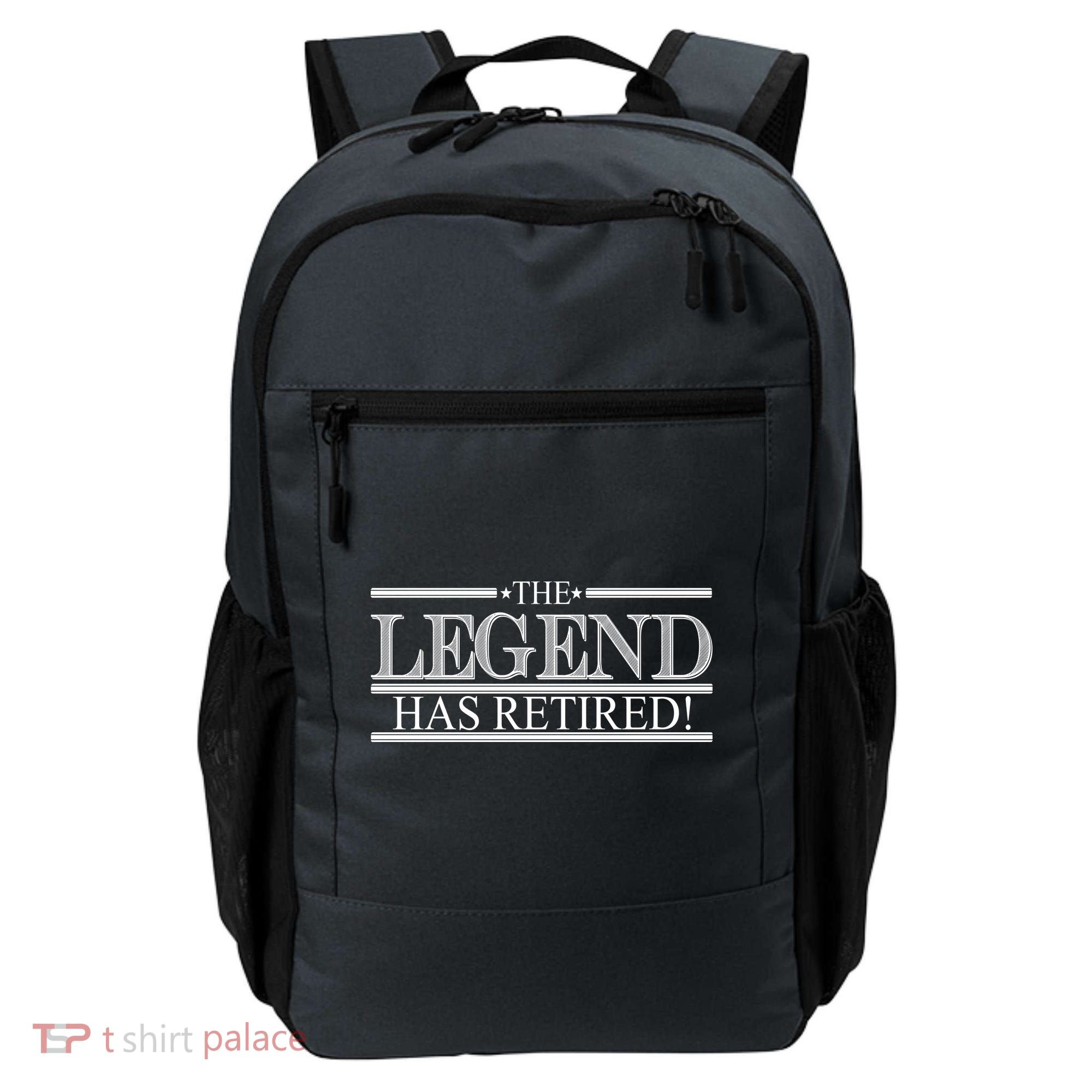 The Legend Has Retired! Funny Retirement  Backpack