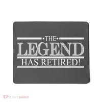 The Legend Has Retired! Funny Retirement  Mousepad thumb 0