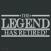 The Legend Has Retired! Funny Retirement  Women's Long Sleeve Shirt thumb 2