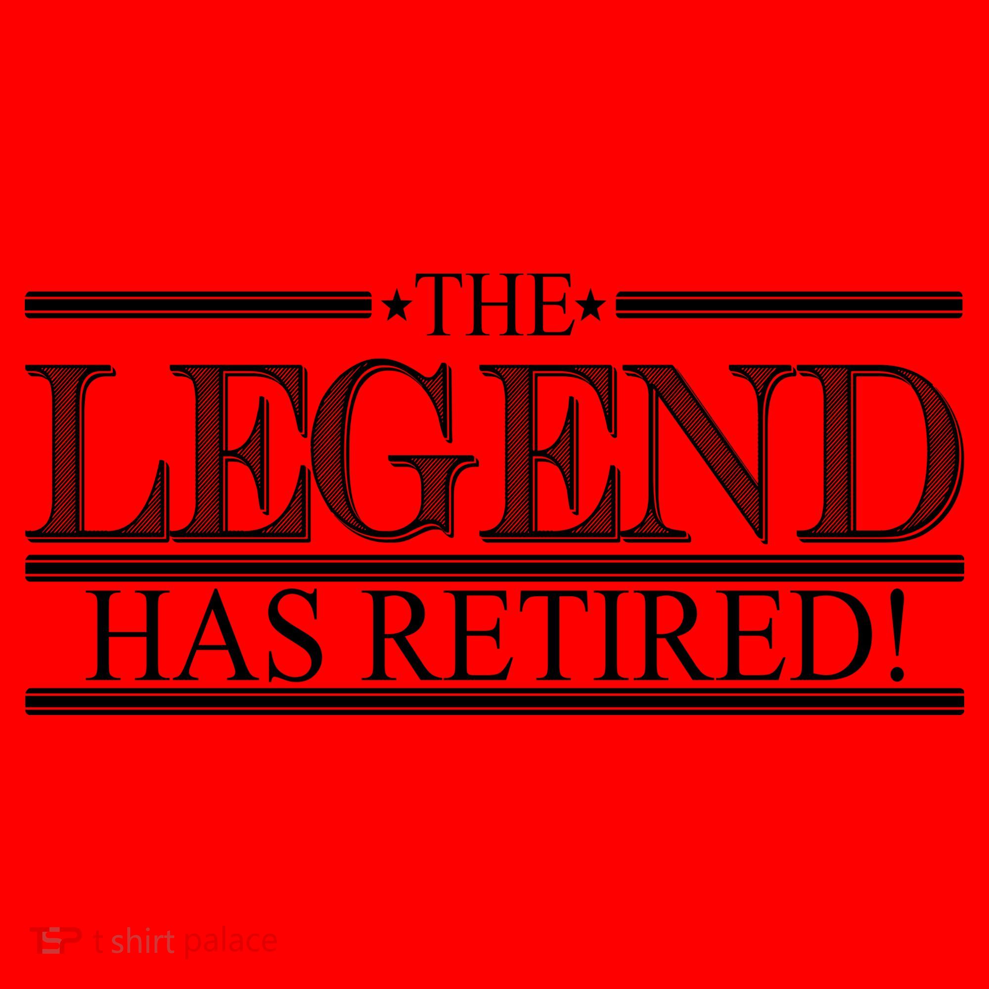 The Legend Has Retired! Funny Retirement  Santa Hat