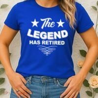 The Legend Has Retired Funny Retirement Gift Women's T-Shirt thumb 2