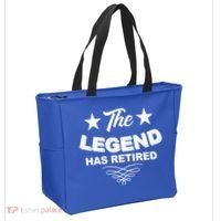The Legend Has Retired Funny Retirement Gift Tote Bag thumb 2