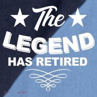 The Legend Has Retired Funny Retirement Gift Raglan Baseball Sleeve Shirt thumb 2