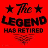 The Legend Has Retired Funny Retirement Gift Santa Hat thumb 1