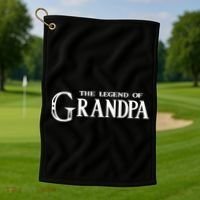 The Legend Of Grandpa Golf Towel thumb 1