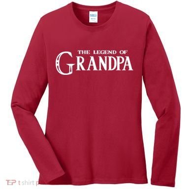 The Legend Of Grandpa Women's Long Sleeve Shirt