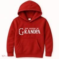The Legend Of Grandpa Kids Hoodie thumb 0