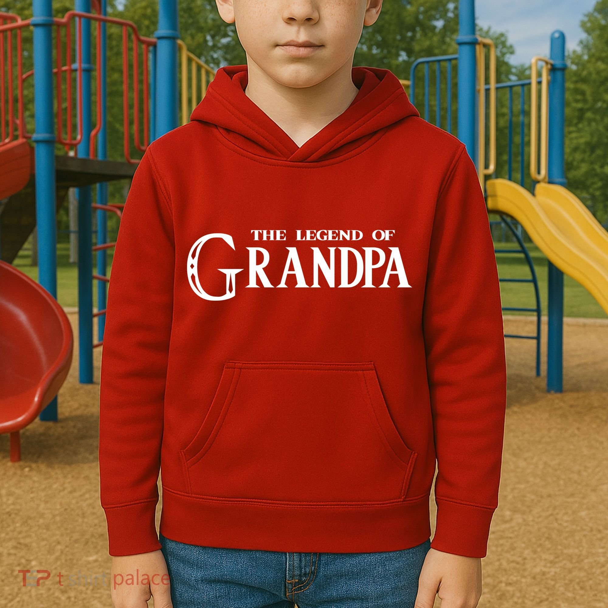 The Legend Of Grandpa Kids Hoodie