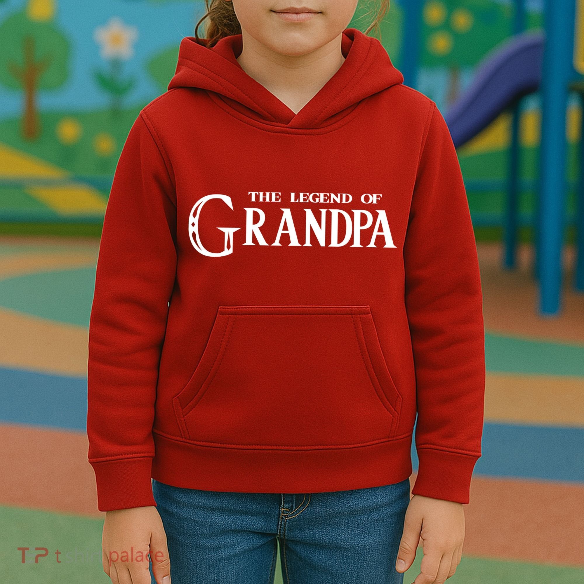 The Legend Of Grandpa Kids Hoodie
