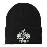 The Leprechauns Made Me Do It Funny Beanie thumb 0