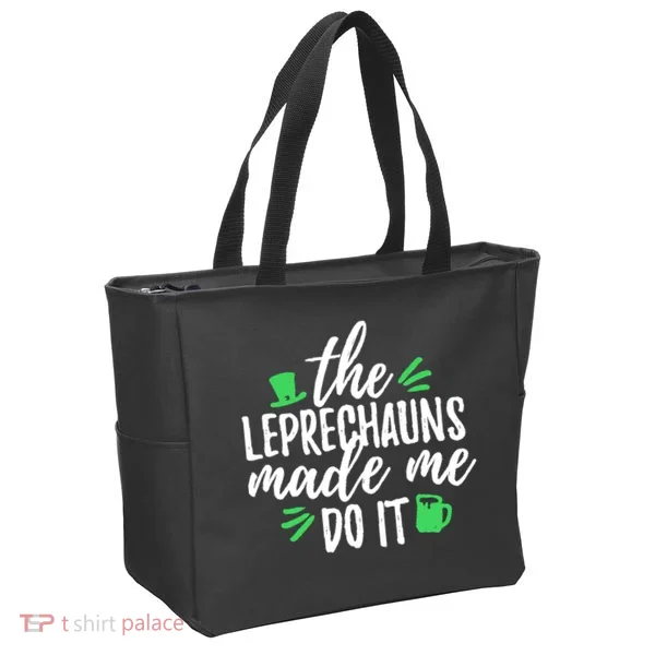 The Leprechauns Made Me Do It Funny Tote Bag