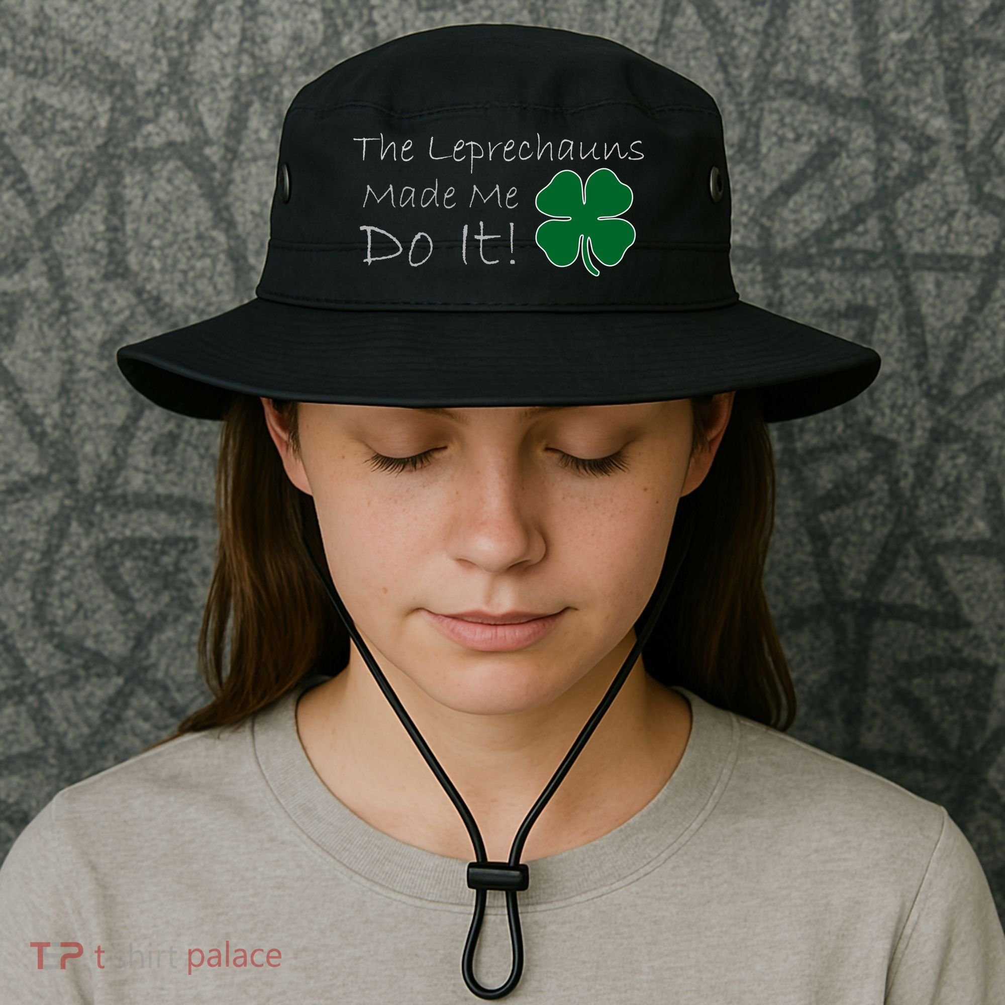 The Leprechauns Made Me Do It Funny Irish Bucket Hat