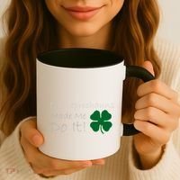 The Leprechauns Made Me Do It Funny Irish Coffee Mug thumb 3