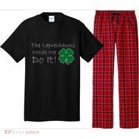 The Leprechauns Made Me Do It Funny Irish Pajama Set thumb 0