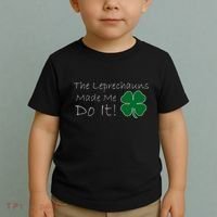 The Leprechauns Made Me Do It Funny Irish Toddler T-Shirt thumb 2
